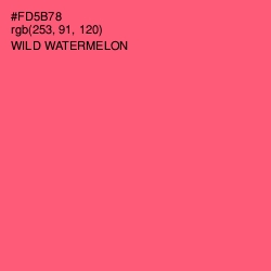 #FD5B78 - Wild Watermelon Color Image